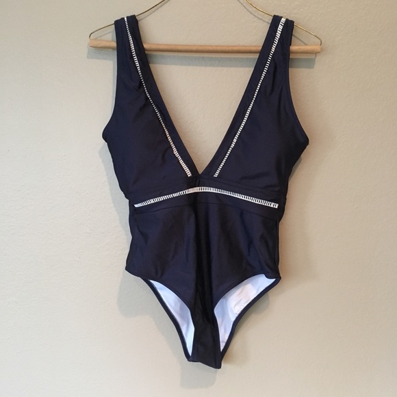 cupshe navy one piece